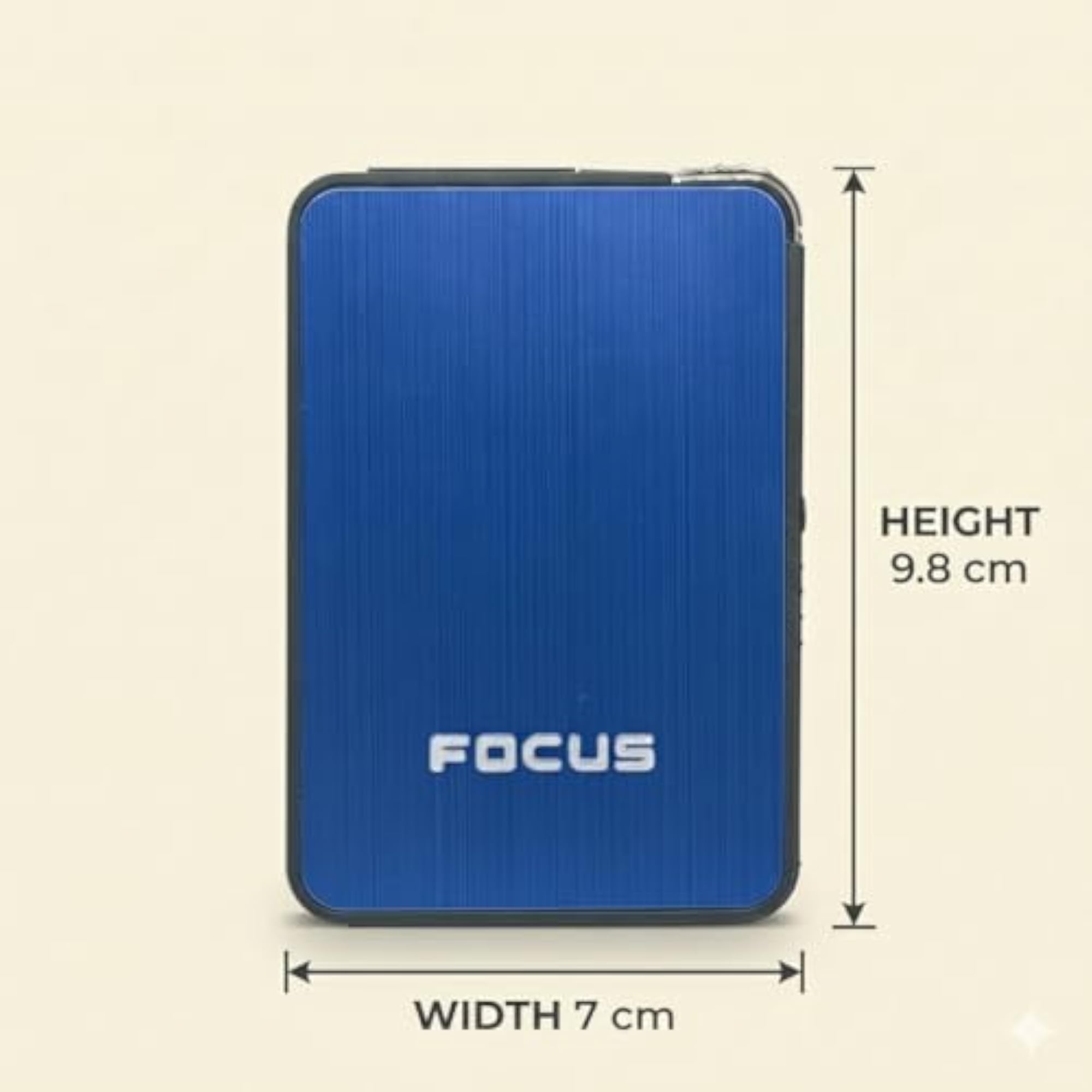 Ultra-Thin Automatic Cigarette Case with Built-in Windproof Lighter
